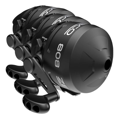 Zebco 808 Spincast Fishing Reel, Changeable Right- or Left-Hand Retrieve, Pre-Spooled with Zebco Fishing Line, Dial-Adjustable Magnum Drag - size: 80 (Pack of 3), style: Size 80 Reel