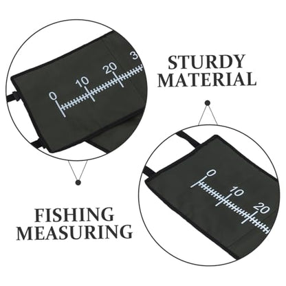 VANZACK Portable Fish Measuring Mat Waterproof PVC Fish Measure Board Accurate Size Ruler Lightweight and Foldable Fishing Accessory for Anglers and Fishermen