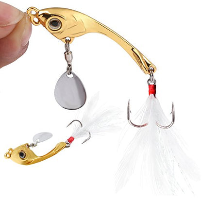 Sougayilang Jigs Fishing Lures Sinking Metal Spoons Micro Jigging Bait - color: C-2.95in/0.42oz-5PCS with BOX