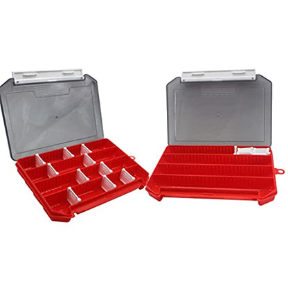 Tackle Boxes with Removable Dividers Fishing Lures Hooks Accessories Fishing Tackle Box Storage Tray - color: Green