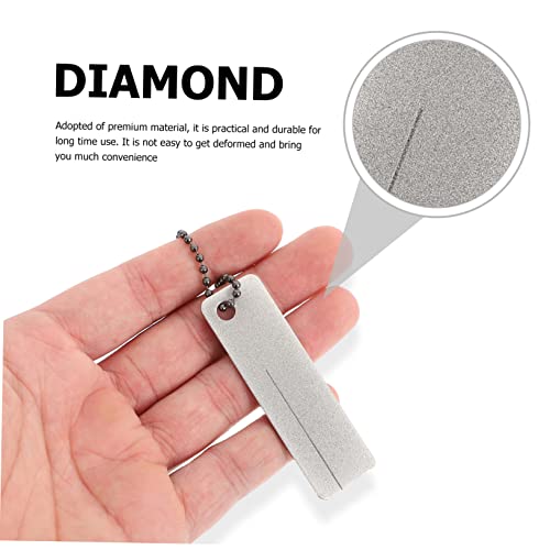 DOITOOL 2 Pcs Diamond Sharpening Stone Whetstone Pocket Mini 2.55 X 0.78 X 0.03 in for Kitchen Knives Outdoor Knives Fishing Hooks Scissors Camping