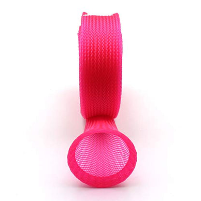 Mr. Z Pack of 4 Casting Fishing Rod Sleeves with 2 Rod Straps Fishing Rod Covers Pole Jacket Rod Socks - color: Pink