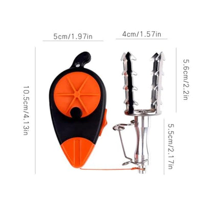 Fishing Lure Retriever with 30M PE Line Stainless Steel Fish Bait Device Tackle Recovery Tool for Snagged Lures Iron Plate VIB Underwater Snag Removal Equipment