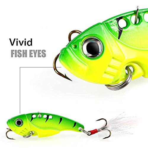 Sougayilang Spinner Spoon Blade Swimbait Freshwater Saltwater Fishing Tackle Lures and Baits-4pcs