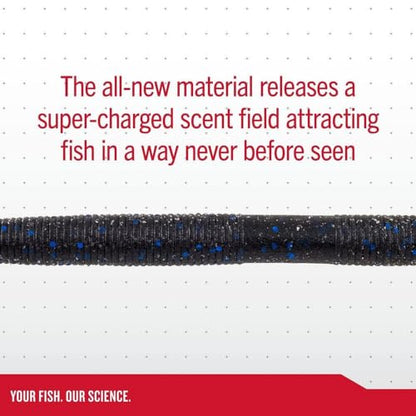 Berkley PowerBait MaxScent The General Fishing Soft Bait - color: Black Blue Fleck, size: 5"