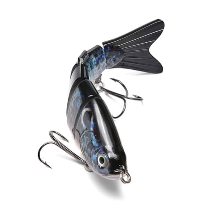 Large Multi Jointed Fishing Lures Bait,Big Giant Fishing Bass Lures,Crankbaits Swimbaits with Treble Hook - color: A6-7.87",4oz
