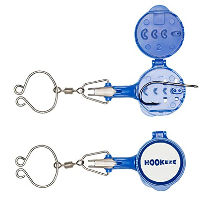 HOOK-EZE Fishing Knot Tying Tool | Protect from Fish Hooks | Tie Fishing Knots Easily | Cool Gadgets for Fishermen | Ice Fly Fishing | Fishing Accessories for Beginner Anglers | Nail Knot Tool - color: Blue, style: Nail Knot