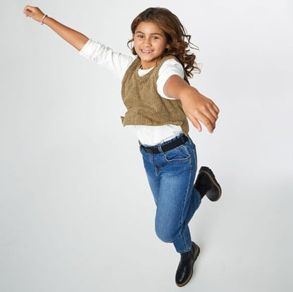 Arcade Belts A2 Youth Unisex Adventure Stretch Belt | Heavy Duty Elastic, Metal Free Buckle - color: Atlas - Jalapeno