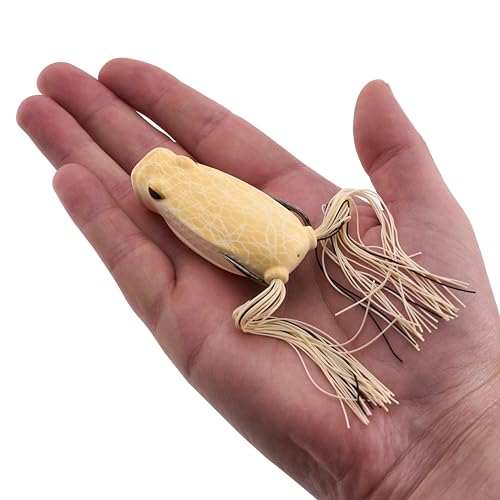 Berkley Swamp Lord Hollow Body Frog Fishing Bait - color: Bone, size: Popping