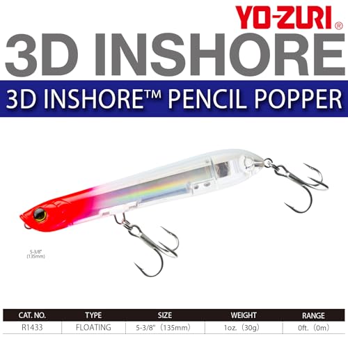 Yo-Zuri 3Dインショアペンシルポッパー - color: Black
