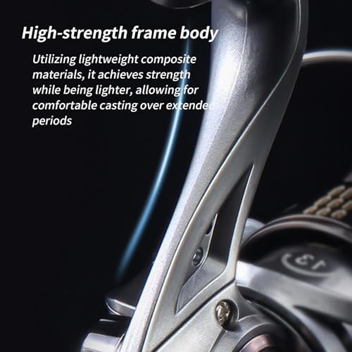 Spinner Reels Ultra Smooth Metal | Metal Reel Fishing for Bass Trout Catfish Saltwater Shore Pier River Stream Pond