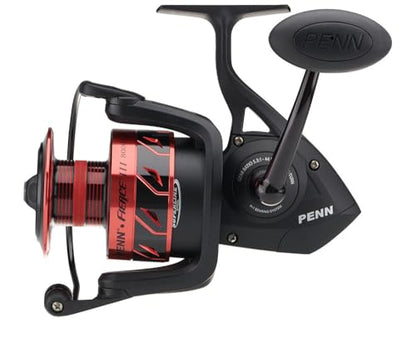 Penn Fierce III Spinning Inshore Fishing Reel, Size 2000, Right/Left Handle Position, 5 Bearings for Smooth Operation - size: 8000 - Plastic Clam, style: Fierce III