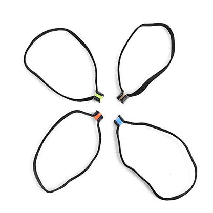 4PCS Fish Wire Loops, 8.5cm/3.35inch Fishing Tackle Replacement, Elastic Fabric Light Fishing Line Leader Fishing Tippet Tackle Tool Replacement for Fishing Tackle Outdoor Activities Fittings