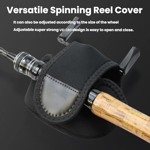 3 Pack Fishing Reel Cover Case, Neoprene Baitcasting Fishing Reel Protective Sleeve, Dust Proof Reels Storage Bag, Universal Fit