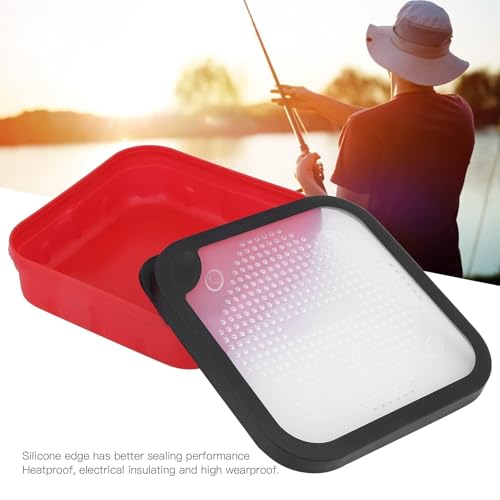 HERCHR Fishing Live Bait Box, Fishing Bait Storage Box Bait Bucket Worm Bait Station Container with Air Hole for Fishing Lure Worm Maggot - size: 170*170*45mm