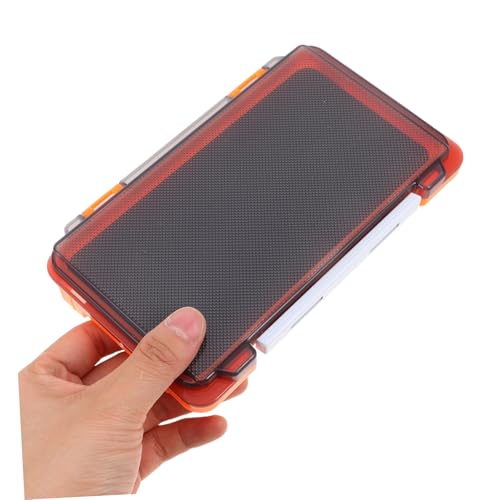 Toyvian 2pcs Fly Hook Storage Box Fishing Lure Case Fishing Hook Organizer Small Parts Organizer Fishing Tackle Binder Fishing Lure Hanger Storage Case Pp Orange