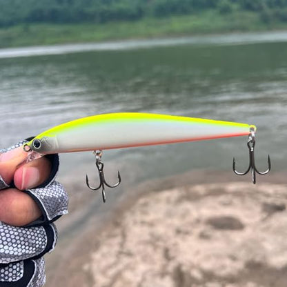 Minnow Fishing Lures crankbaits Set,Hard baits with Vibrant Colors for Trout, bass, Perch - Ideal for Stream and Lake Fishing， 5 Pieces