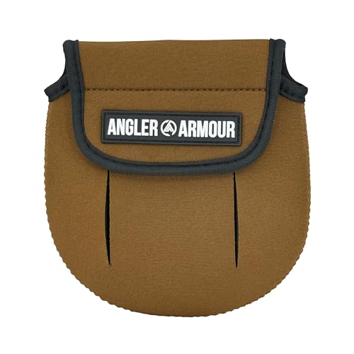 Angler Armour Spinning Reel Cover, Fishing Reel Case, Neoprene Reel Pouch, Spinning Reel Sleeve, Protective Sleeve For 1000, 2000, 3000, 3500 Series Reels, Marsh Brown - color: Marsh Brown
