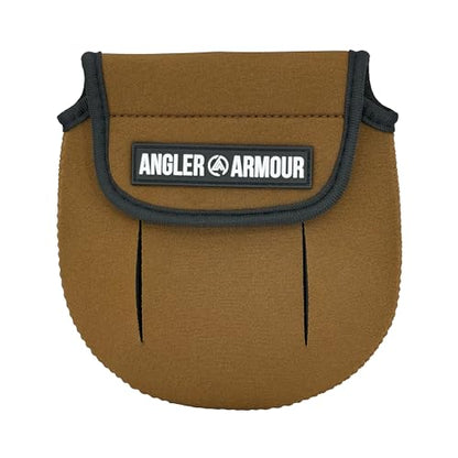 Angler Armour Spinning Reel Cover, Fishing Reel Case, Neoprene Reel Pouch, Spinning Reel Sleeve, Protective Sleeve For 1000, 2000, 3000, 3500 Series Reels, Marsh Brown - color: Marsh Brown