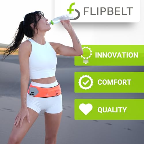 FlipBelt Classic Running Belt, Phone Holder for Running, Money Belt Pouch - color: Midnight Blue, size: Extra Small