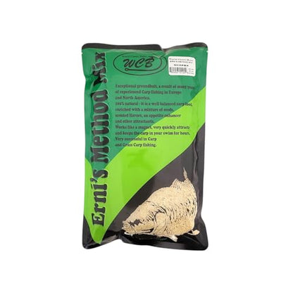 WCB Carp Baits Groundbait Chum Mix Feeder Mix Carp Bait - Erni's Method Mix - Ideal for Carp and Catfish Fishing - style: Flavor: Scopex