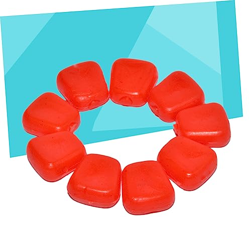 Toyvian 50Pcs Artificial Corn Fishing Lures Red Soft Baits for Carp and Bream Freshwater Saltwater Use Reusable PVC Material Simulation Floating Baits with Sweet Corn Scent for Rivers