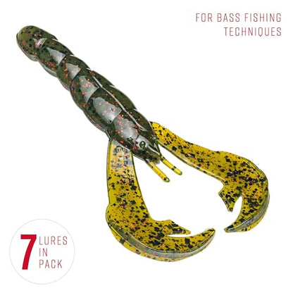 Strike King Rage Tail Craw - color: Watermelon Seed with Red Flake, size: 4 inch
