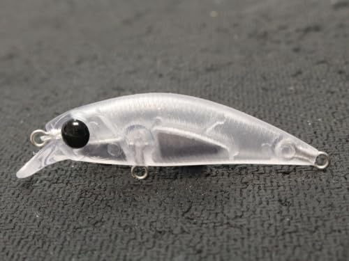 10 Blank Unpainted Minnow Crankbait Topwater Lipless Jerkbait Fishing Lures V5 - color: UPM273P10