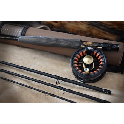 WETFLY Element Stealth Combo Fly Fishing Kit & UPF 50+ Neck Gaiter, UV Face Mask, 5WT 9FT Carbon Fiber Fly Rod, Reel, Case & Accessories for Fishing, Hiking & Outdoor Sports - size: Combo