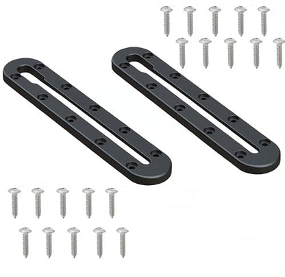 Kayak Track Kayak Low Profile Track,Kayak Rail,Kayak Accessories Mount Track,Kayak Gear Track for Fishing Rod Holder,Kayak Rail Track for Paddle Holders Fish Finder,Cup Holder,Anchor Cleats - size: 9inch2pcs