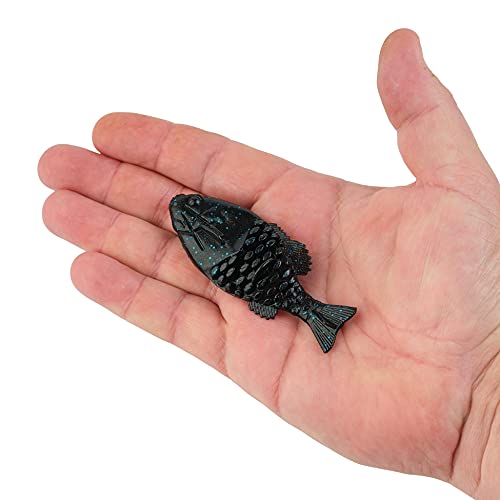 Berkley Powerbait Gilly Fishing Soft Bait - color: Black Blue Fleck, size: 90mm