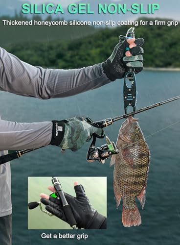 SUJAYU Fullfinger Fishing Gloves Men & Women, Ice Fishing Gear Hunting Gloves for Men Cold Weather, Kayak Glove Fishing Glove Cold Weather Hunting Gear Cold Weather Fishing Gear - color: Black, size: Medium