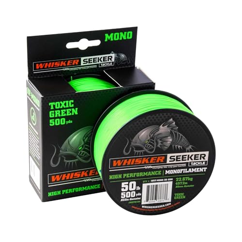 High-Vis Mono Catfishing Line - color: Green, size: 500 yds