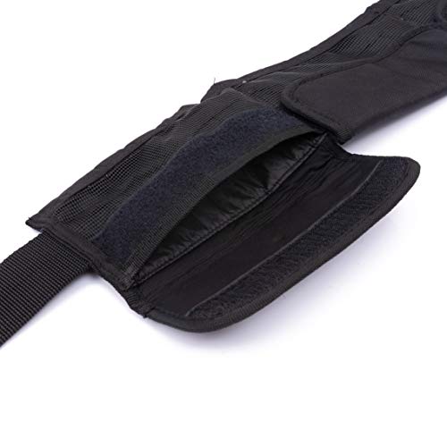 Scuba Weight Belt, 4 Pocket Freediving Dive Diving Accessories - fit for Waist 32" to 52" - color: Hook and Loop