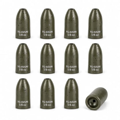 Tungsten Bullet Fishing Weights - Insert Free Worm Sinkers for Bass Fishing, Ultra Sensitive Texas & Carolina Rig Weights, Flipping & Pitching, 1/16, 1/8, 3/16, 1/4, 3/8, 1/2 oz, 5-12 Pack | 3 Colors 1/16-1/2oz Fishing Sinkers for Texas Rig, Carolina Rig,