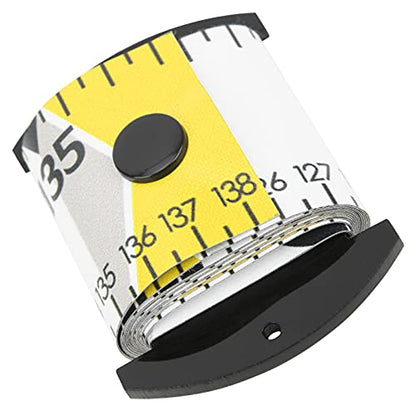 Fish Measuring Ruler, 138cm x 5cm Foldable Fish Measuring Tape with Accurate Calibration, Easy to Clean PVC Material, for Fishing Measurement Tool (Yellow) - color: Yellow