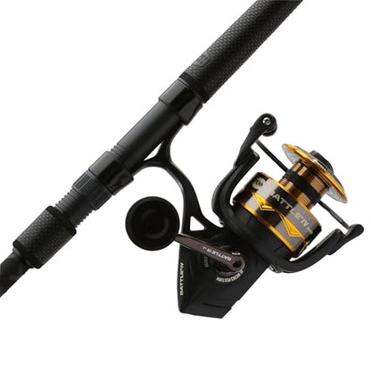 Penn Battle IV Spinning Reel and Fishing Rod Combo - size: 6000 Size Reel - 9' - Medium Heavy - 2pc, style: Battle IV Le