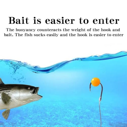 100-Piece Bottled Foam Fishing Floats & Corn-Flavored Carp Floating Soft Baits - Scented Round Lures, TPE Buoyancy Ball Artificial Baits, Trout Swimbaits 8mm 10mm 14mm - size: 10mm 100pcs