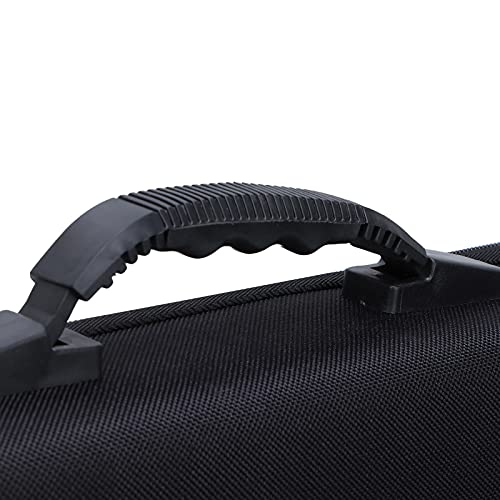 EVA Hard Shell Fishing Rod Case Fishing Gear Storage Bag Fishing Pole Protector with Double Zippers Sponge Padding for Rods Reels Boat Accessories