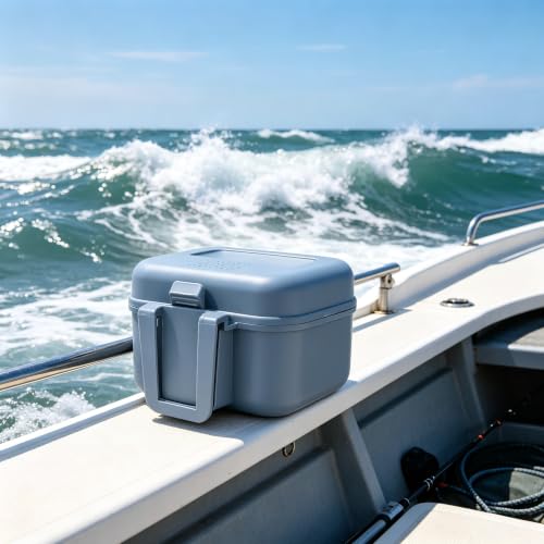 2Fishing Bait Boxes 2026 New- Water Proof Live Bait Container for Shrimp,Portable Bait Holder for Freshwater & Saltwater Fishing (Grey,3.54×3.15×2.24In)
