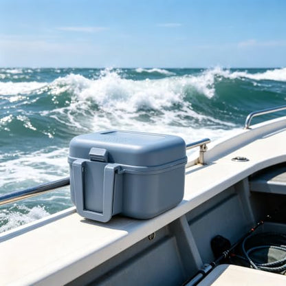 2Fishing Bait Boxes 2026 New- Water Proof Live Bait Container for Shrimp,Portable Bait Holder for Freshwater & Saltwater Fishing (Grey,3.54×3.15×2.24In)