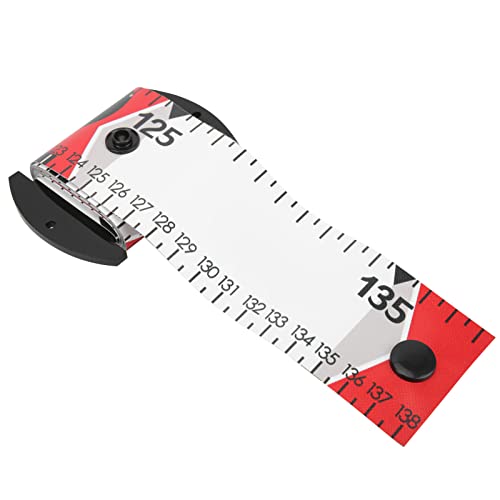 138 X 5cm PVC Fish Measuring Ruler, Foldable Fish Measuring Tape with Cm Inch Scale, Compact 8 X 5.5cm Roll, for Boat Kayak Ice Fishing Anglers (Red) - color: Red