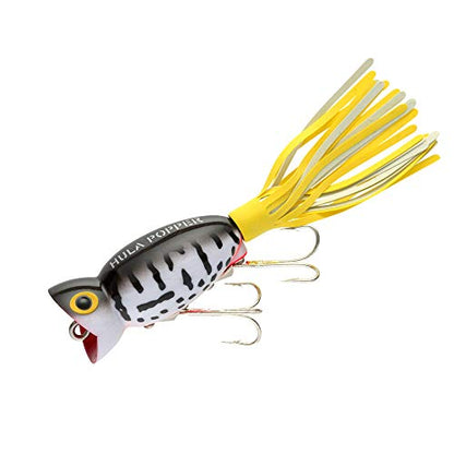 Arbogast Hula Popper Topwater Bass Fishing Lure - color: Coach Dog Orange Belly, size: 1 3/4 in, 1/4 oz