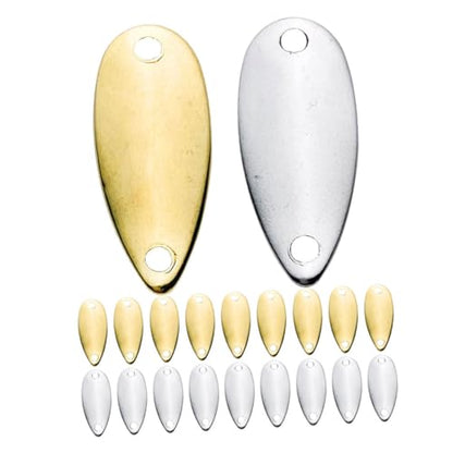 20pcs Metal Fishing Baits for Freshwater and Bass Lures Hooks Vibrant Fishing Gear for Attracting and Pan Fish