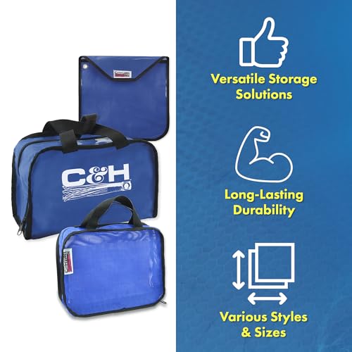 C&H Lures King Rig Bag with 50 Rig Bags Inside, Black