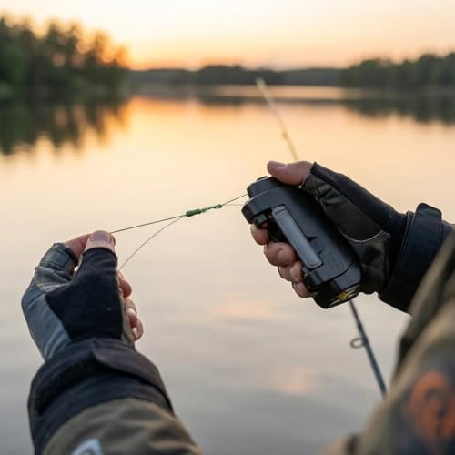 Automatic Fishing Knot Tying Tool, Electric Lure GT Knotter, Professional Knotting Machine, Quick Tying Device Fishing Hook Tier Knots Gift for Fishing Lovers - color: Charging-Grey