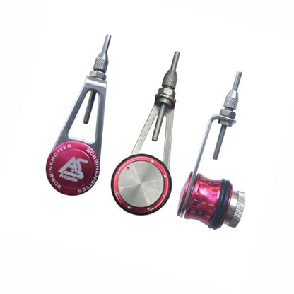 Fishing Bobbin Knotter FG GT RP Line Wire Knotting Tool Fishing Line Winder Assist Knotting Connector Accessories - color: red