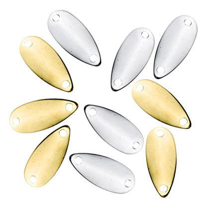 ABOOFAN 80pcs Fishing Lure Blades Kit Premium Metal Blades for Spinnerbaits Versatile Fishing Tackle for Freshwater Use