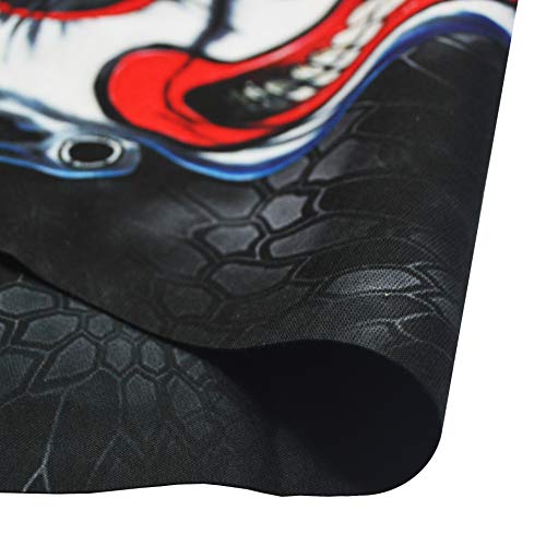 Obacle Neck Gaiter Face Mask Bandana for Dust Wind Sun Protection for Men Women - color: Clown Smile Face Neat Teeth