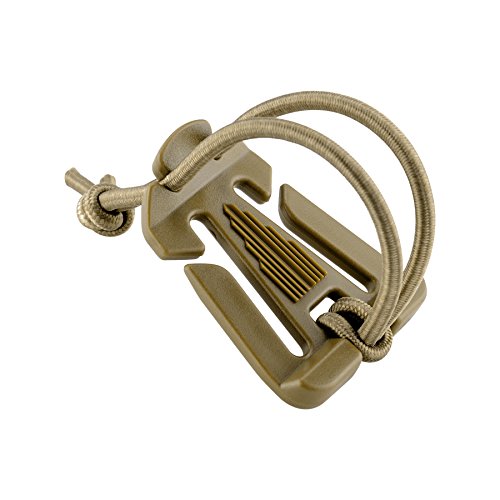 BOOSTEADY 10Pcs Tactical Gear Clip Molle Web Dominators for Outdoor Hydration Tube Backpack Straps Management - color: Coyote Tan